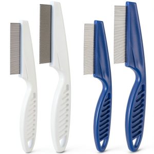 LoveBB Flea Comb Stainless Steel Teeth Pet Grooming Tool-0