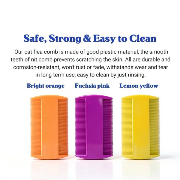 LovinPup Flea Comb for Dogs Cats Fine Teeth Rounded Tips-4
