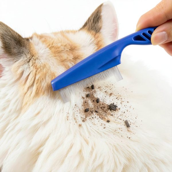 LoveBB Flea Comb Stainless Steel Teeth Pet Grooming Tool-3