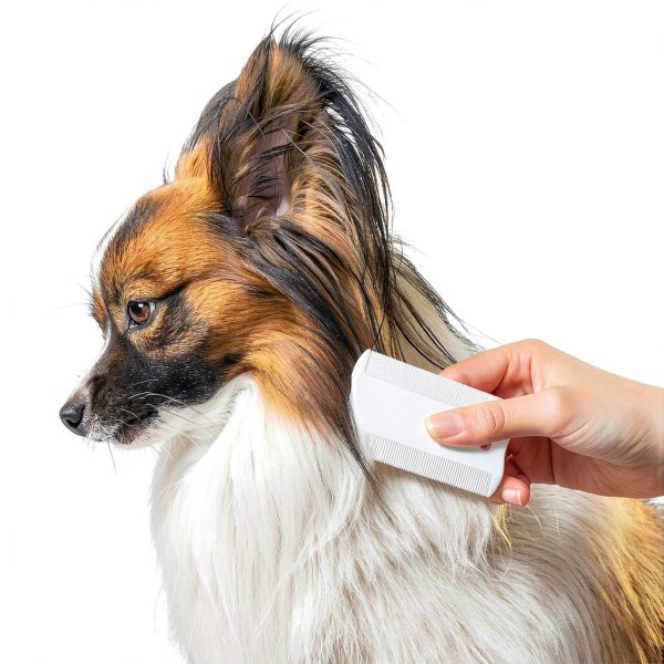 Groomer Essentials Flea Comb Double Sided Plastic Pet-2