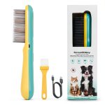 Smoothway Pet Grooming Brush Stainless Steel Teeth Ion-0