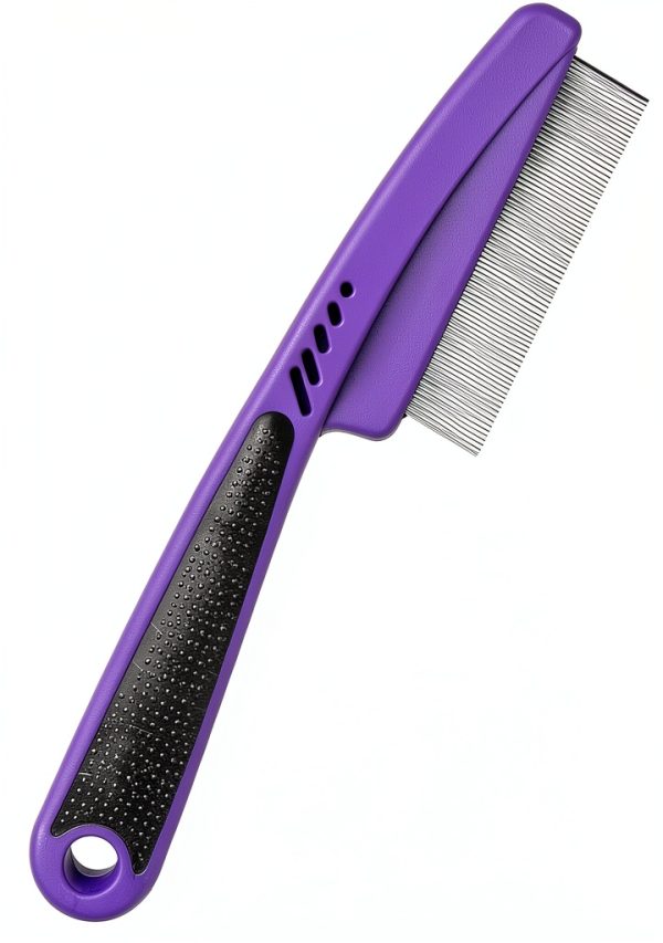 lltgmv Dog Flea Comb Stainless Steel Teeth Pet Grooming Tool-0