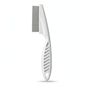 White Metal Nit Comb 55TDS for Kids Adults Pets-0