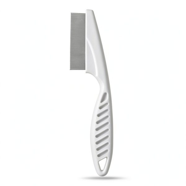 White Metal Nit Comb 55TDS for Kids Adults Pets-0