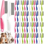 Cat Flea Comb SiliFine Stainless Steel Ergonomic-0