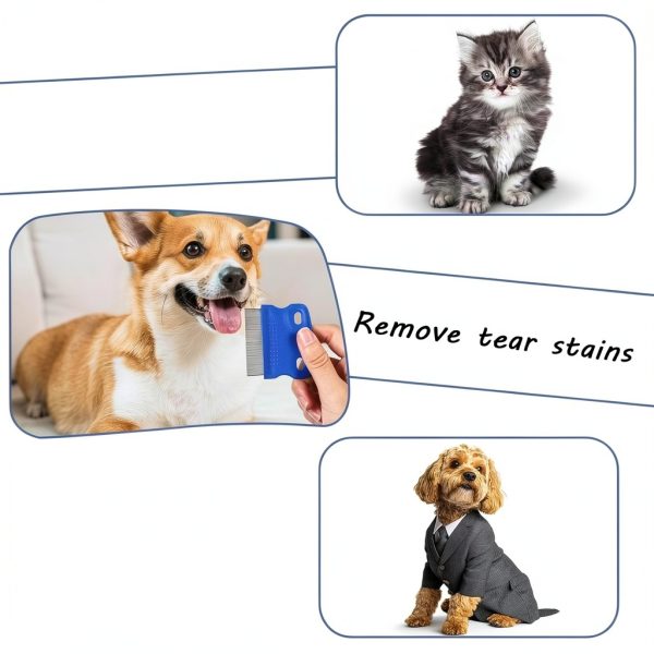 Gjinxi Stainless Steel Flea Comb Set for Cats and Dogs-4
