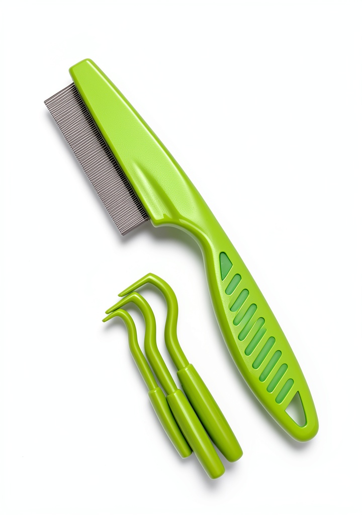 OXO tick remover tool in use on a pet's fur