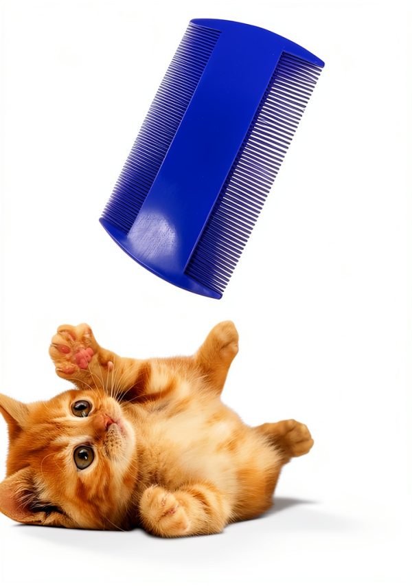 Yumflan Flea Comb Double Sided Pet Grooming Tool-4