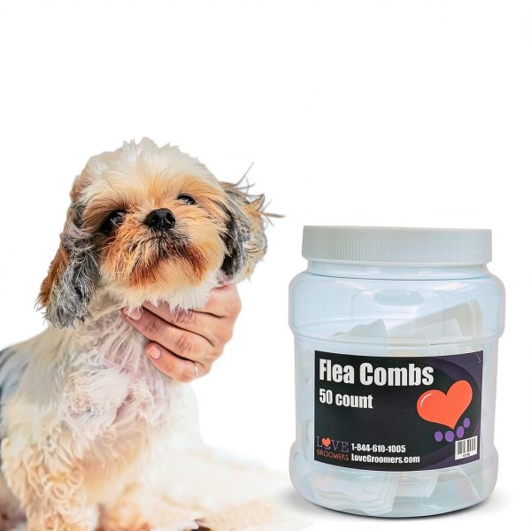 Groomer Essentials Flea Comb Double Sided Plastic Pet-4