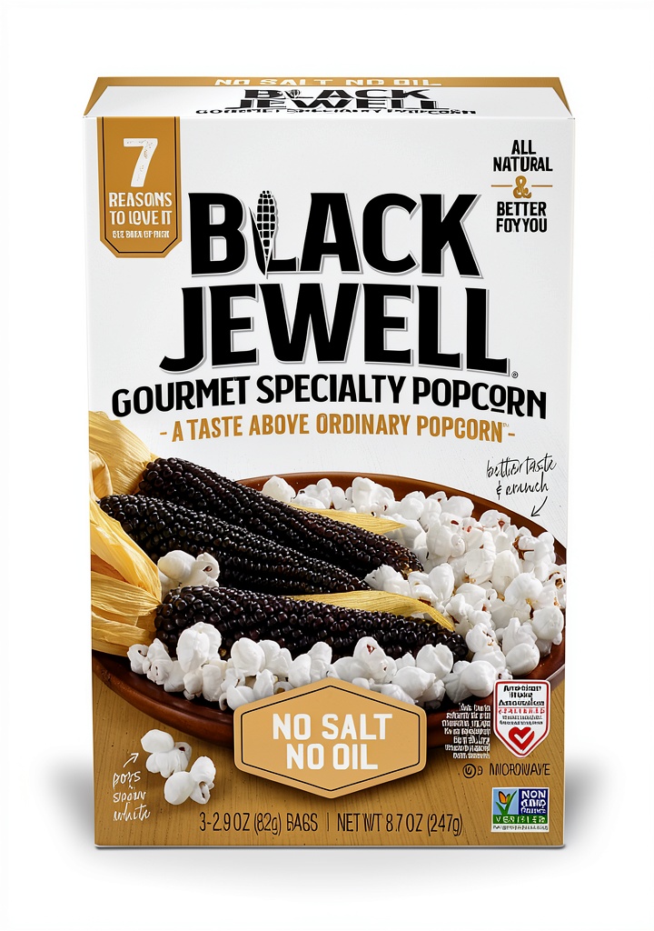 EcoPop popcorn kernels being popped in a microwave