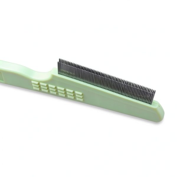 Safari Dog Flea Comb Double Row Metal Design-1