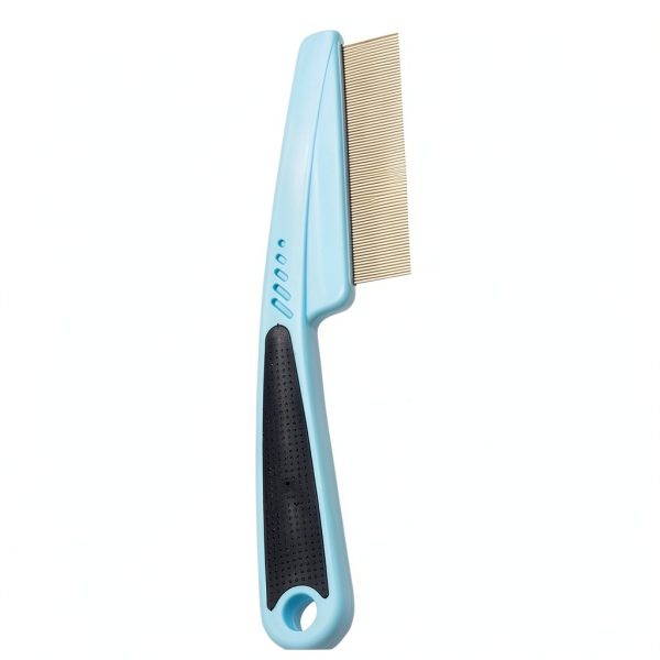 Arbootjin Dog Flea Comb Stainless Steel Anti Slip Handle-3