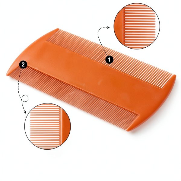 Molain Flea Comb Double Sided Design Pet Grooming Tool-3
