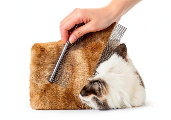 Lamoutor Pet Flea Comb Stainless Steel Fine Teeth Dogs Cats-4