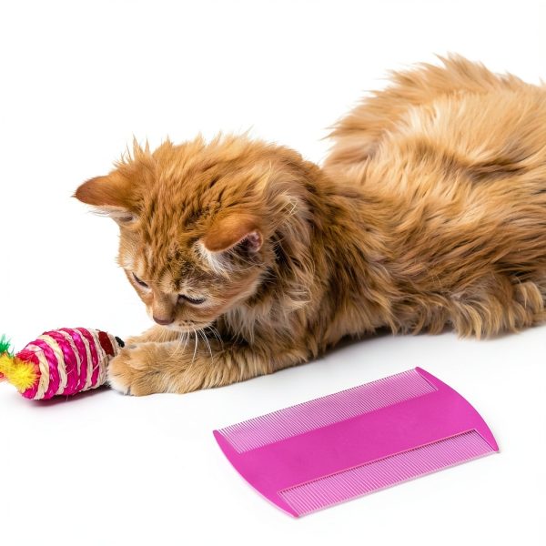 Lusofie Flea Comb Double Sided Design Pet Grooming Tool-4