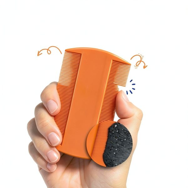 LovinPup Flea Comb for Dogs Cats Fine Teeth Rounded Tips-1