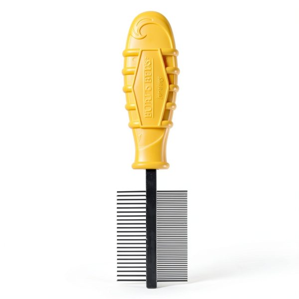 Pets People Dog Flea Comb Stainless Steel Pins Ergonomic-3