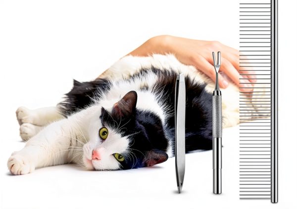 BWOGUE Tick Remover Kit for Pets and People Stainless Steel-5