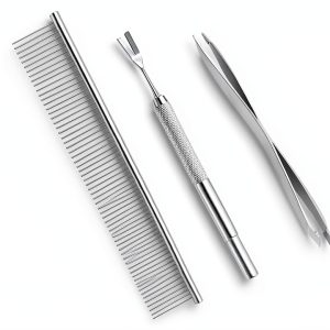 BWOGUE Tick Remover Kit for Pets and People Stainless Steel-0