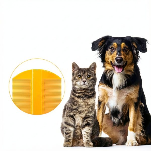 FC62 Flea Comb for Dogs Cats Double Sided Fine Tooth-2