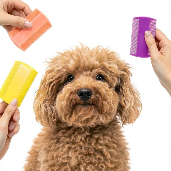 LovinPup Flea Comb for Dogs Cats Fine Teeth Rounded Tips-0