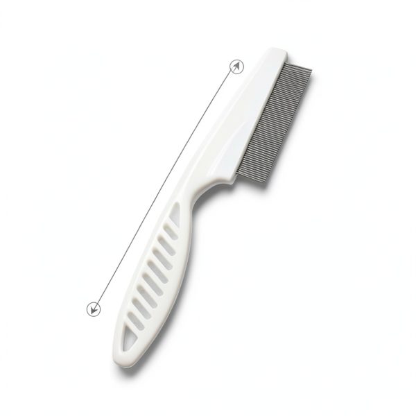 White Metal Nit Comb 55TDS for Kids Adults Pets-5