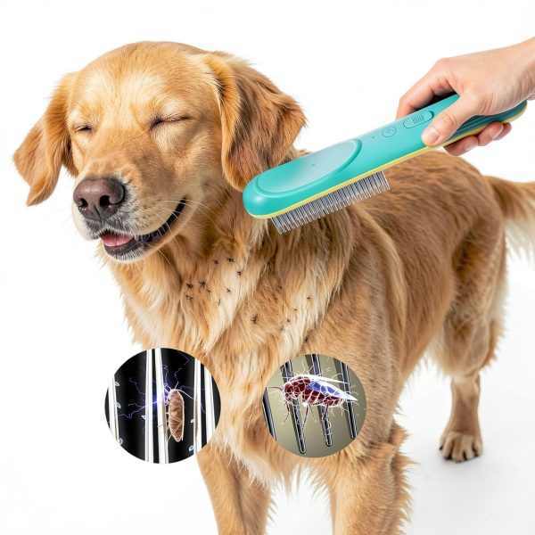 Smoothway Dog Flea Comb Stainless Steel Teeth Negative Ion-4