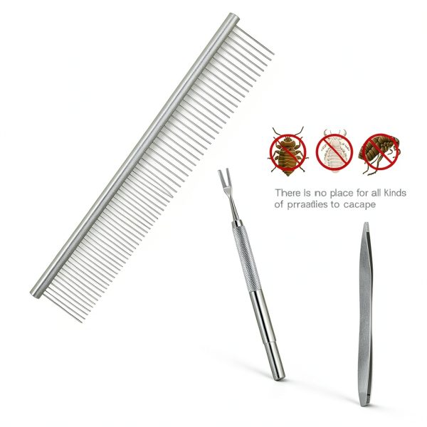 BWOGUE Tick Remover Kit for Pets and People Stainless Steel-1