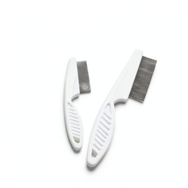 Dog Flea Comb lasuroa Stainless Steel Grooming Tool-4