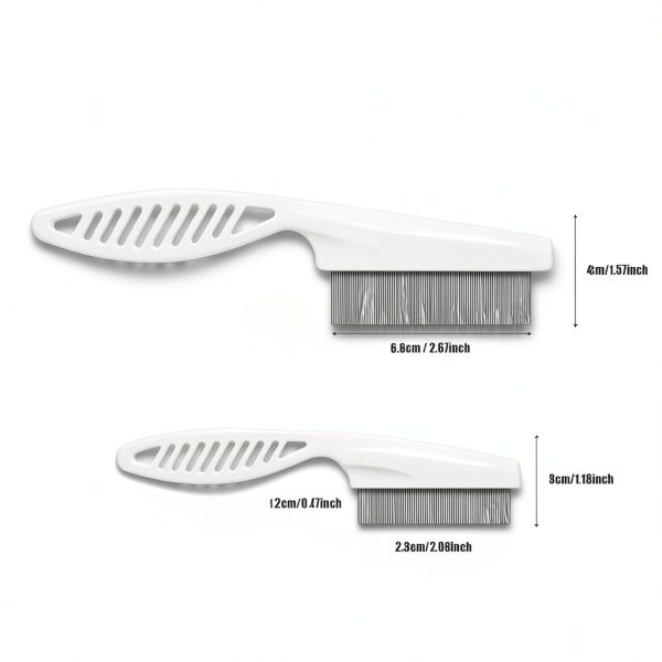 Dog Flea Comb lasuroa Stainless Steel Grooming Tool-1