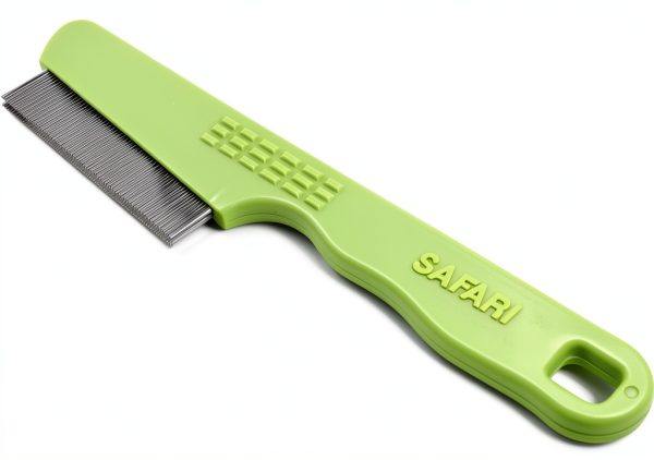 Safari Dog Flea Comb Double Row Metal Design-0