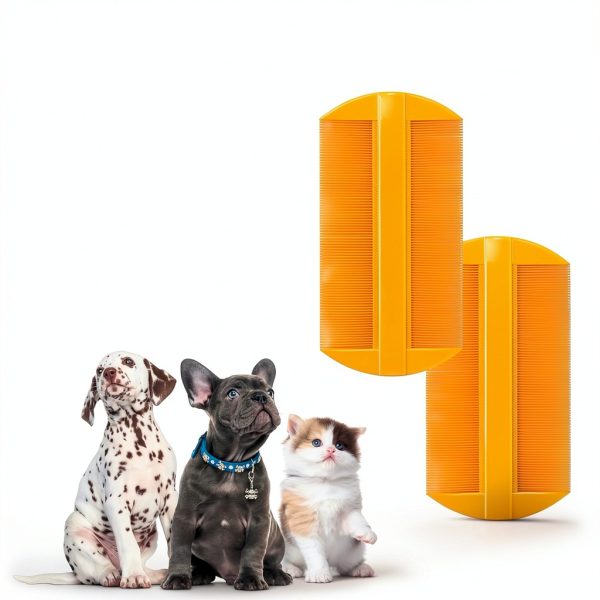 FC62 Flea Comb for Dogs Cats Double Sided Fine Tooth-1