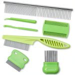 Lamoutor Pet Flea Comb Stainless Steel Fine Teeth Dogs Cats-0