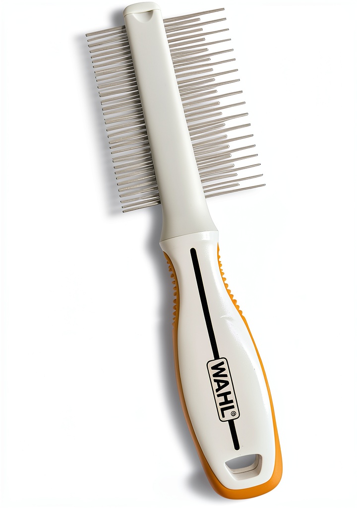 Using Wahl flea comb on a dog's coat