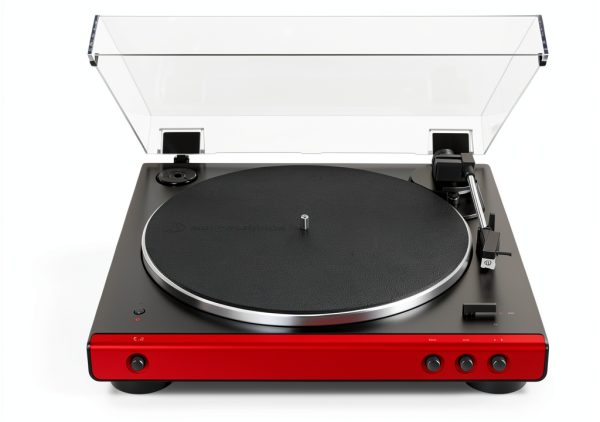 Audio-Technica AT-LP60XBT-RD Bluetooth Belt-Drive Turntable Red Black-1