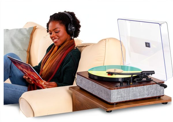 Ion Audio Luxe LP Turntable with Built‑In Stereo Speakers Bluetooth-6
