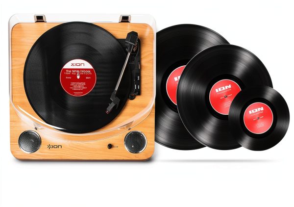 ION Audio Max LP Turntable Wood Built‑In Speakers 3 Speed Vinyl Player-2