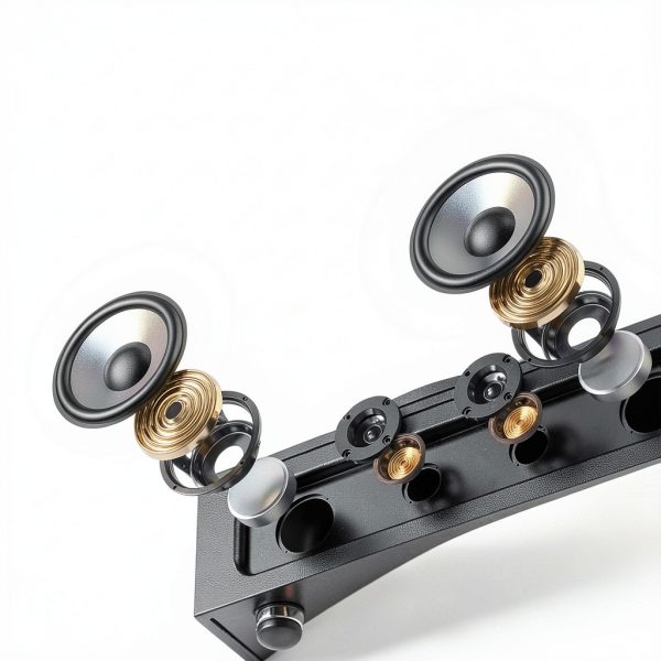 WOCKODER HQ-KZ018 Belt Drive Turntable with Built-in HiFi Speakers-3
