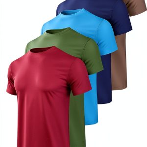 ActiveFit Men's Quick Dry Loose Fit T-Shirt Large Black-0
