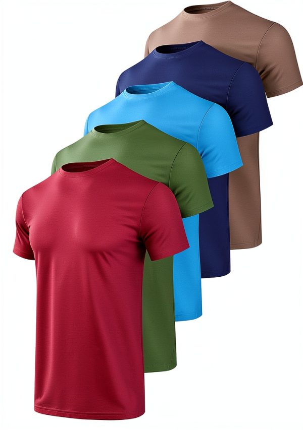 ActiveFit Men's Quick Dry Loose Fit T-Shirt Large Black-0