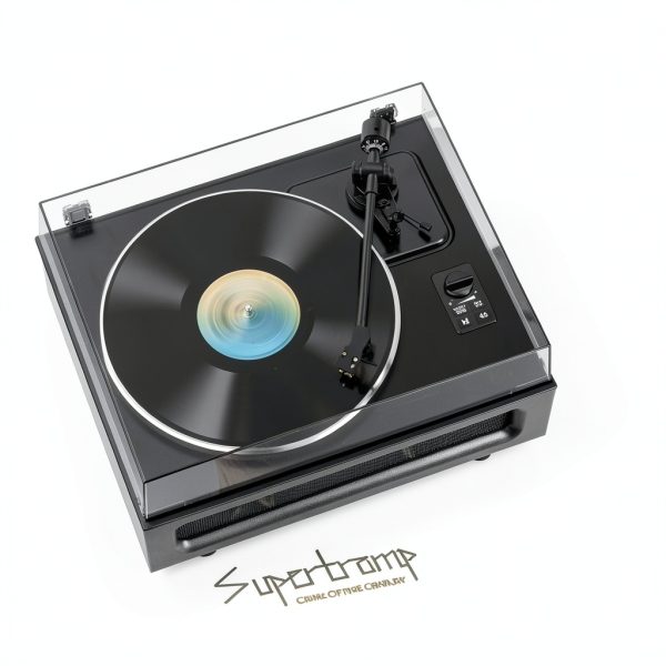 WOCKODER HQ-KZ018 Belt Drive Turntable with Built-in HiFi Speakers-4