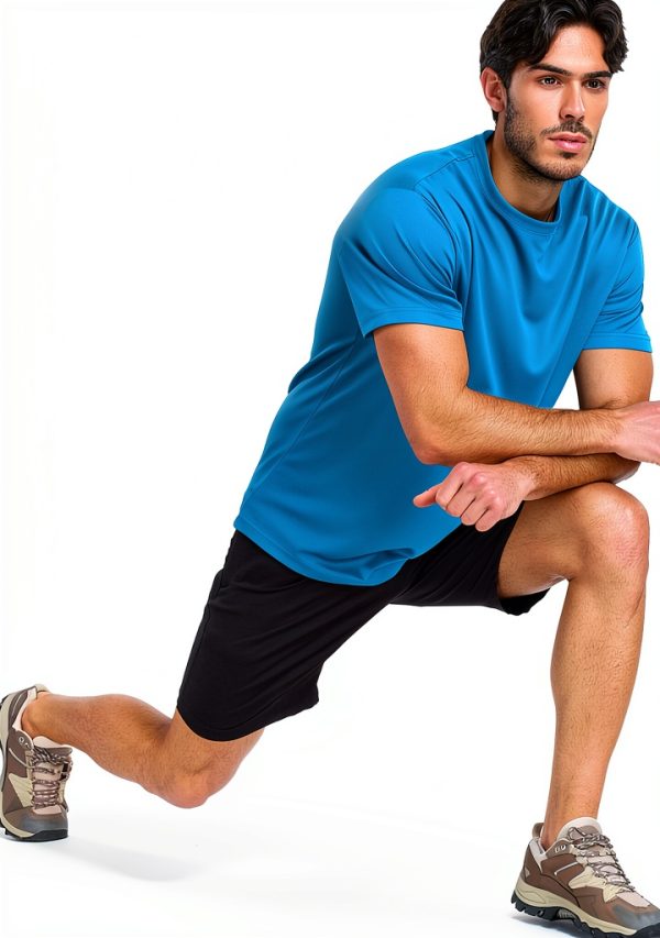 ActiveFit Men's Quick Dry Loose Fit T-Shirt Large Black-3