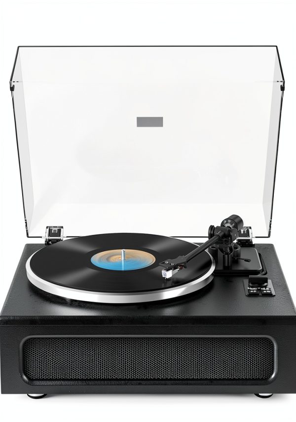 WOCKODER HQ-KZ018 Belt Drive Turntable with Built-in HiFi Speakers-0