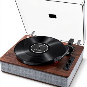 Ion Audio Luxe LP Turntable with Built‑In Stereo Speakers Bluetooth-0