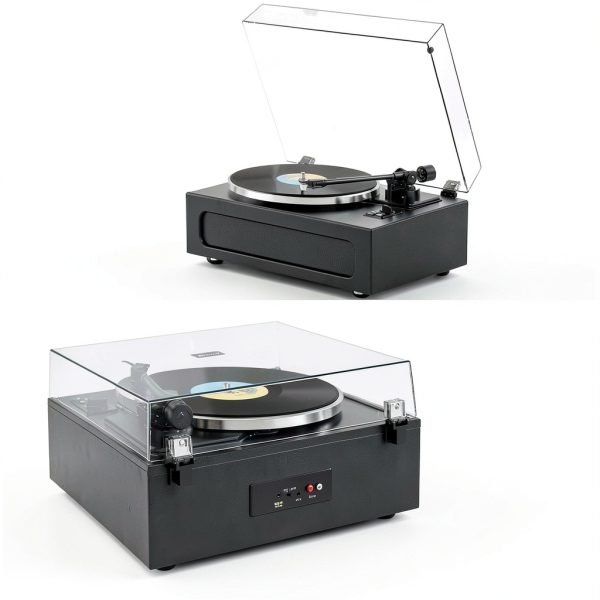 WOCKODER HQ-KZ018 Belt Drive Turntable with Built-in HiFi Speakers-6