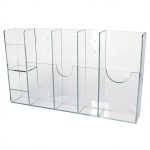 1850 Pouch Dispenser 6‑Station Wall Mount Clear Acrylic by Plasdent-0