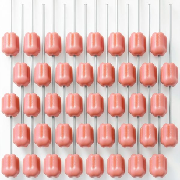 200 Pcs Oral Sponge Sticks, Plum Blossom Head Dental Cleaning Mouth Swabs, Soft Gentle Disposable Sponges for Daily Oral Care, Home Patient Hygiene-0