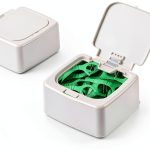 Dental Floss Pick Dispenser by Howison – Press‑Flip Lid, Easy Refill-0