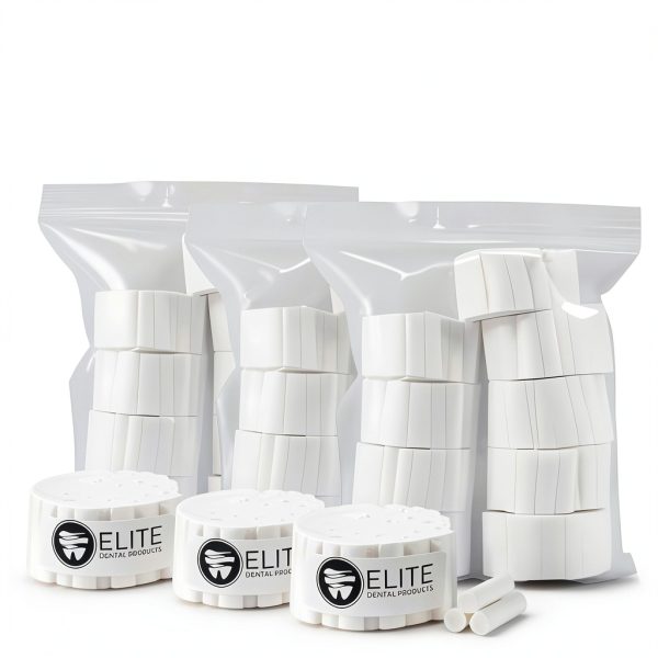 Dental Cotton Rolls 100 Percent High Absorbent Rolled Cotton for Mouth and Nose 2 Medium 1.5 Inch Non Sterile 500-0