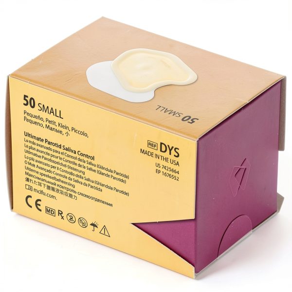 DYS NeoDrys Saliva Absorbents Small Yellow Cotton Roll Sub 50/Pk-3